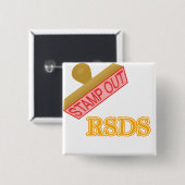 Briefmarke heraus rsds button (Vorne & Hinten)
