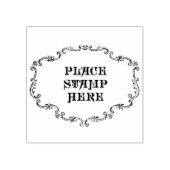 Briefmarke hier platzieren gummistempel (Prägung)