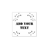 Briefmarke hinzufügen, Text hinzufügen, Gummi Brie Gummistempel (Prägung)