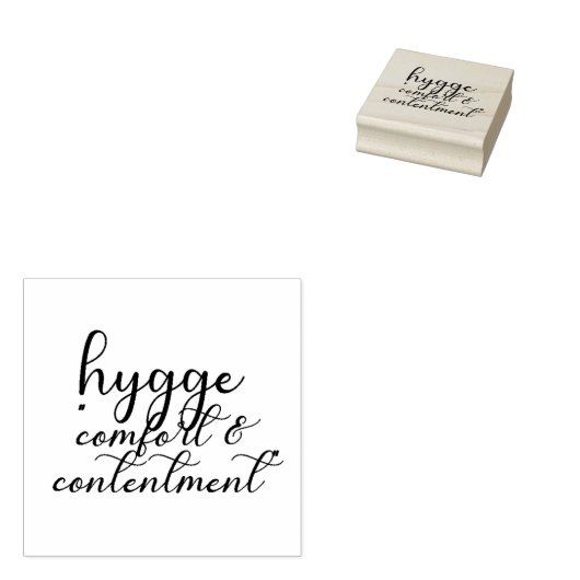 Briefmarke "Hygge" Gummistempel (Stempel)