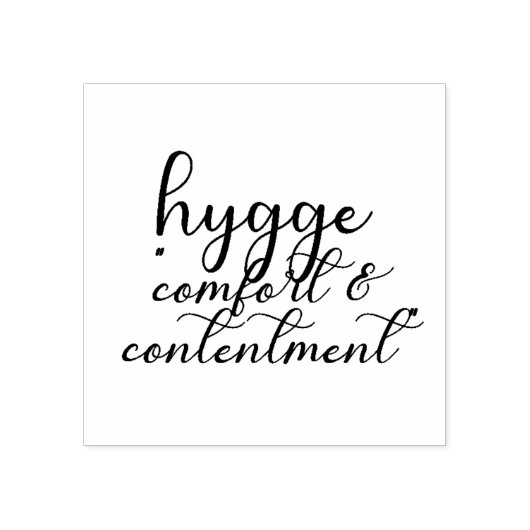 Briefmarke "Hygge" Gummistempel (Prägung)