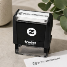 Briefmarke | Ihr Instagram Name Rubber Briefmarke