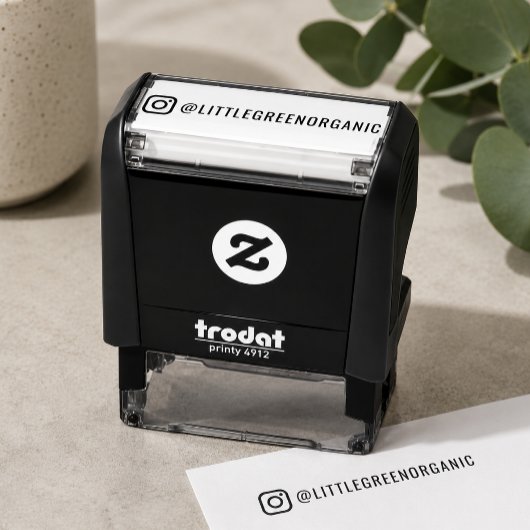 Briefmarke | Ihr Instagram Name Rubber Briefmarke Permastempel