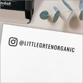 Briefmarke | Ihr Instagram Name Rubber Briefmarke Permastempel
