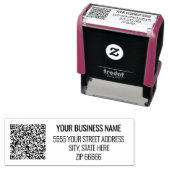 Briefmarke Ihrer Namensadresse mit QR-Code persona Permastempel (Beispiel)