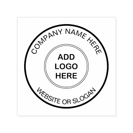 Briefmarke Ihres Firmennamens hinzufügen Permastempel (Design)