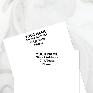 Briefmarke Ihres Namens und Ihrer Anschrift - Selb Permastempel