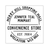 Briefmarke im Convenience Store Gummistempel (Prägung)