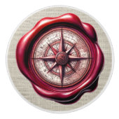 Briefmarke Image Beach Drawer Knobs Keramikknauf (Vorderseite)