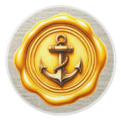 Briefmarke Image Beach Drawer Knobs Keramikknauf (Vorderseite)