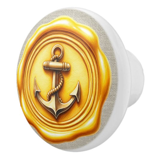 Briefmarke Image Beach Drawer Knobs Keramikknauf (Rechts)