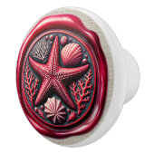 Briefmarke Image Beach Drawer Knobs Keramikknauf (Rechts)