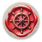 Briefmarke Image Beach Drawer Knobs Keramikknauf (Vorderseite)