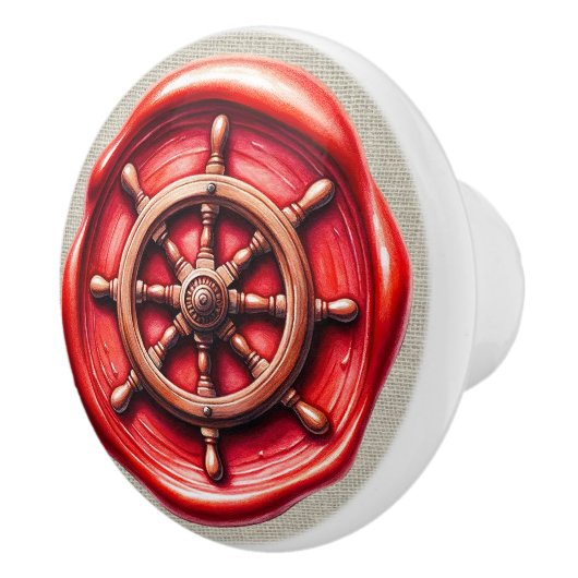 Briefmarke Image Beach Drawer Knobs Keramikknauf (Rechts)