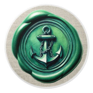 Briefmarke Image Beach Drawer Knobs Keramikknauf