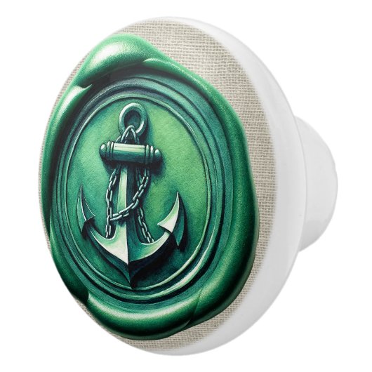 Briefmarke Image Beach Drawer Knobs Keramikknauf (Rechts)
