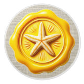 Briefmarke Image Beach Drawer Knobs Keramikknauf (Vorderseite)