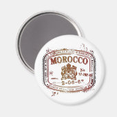 Briefmarke in Marokko Magnet (Vorderseite/Rückseite)