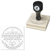 Briefmarke individuell anpassbarer Komponenten Gummistempel (Stempel)