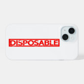 Briefmarke iPhone 15 Hülle (Rückseite (Horizontal))