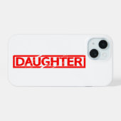 Briefmarke iPhone 15 Hülle (Rückseite (Horizontal))