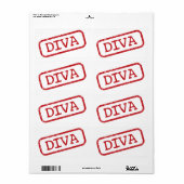 Briefmarke IT "DIVA" (Vorne)