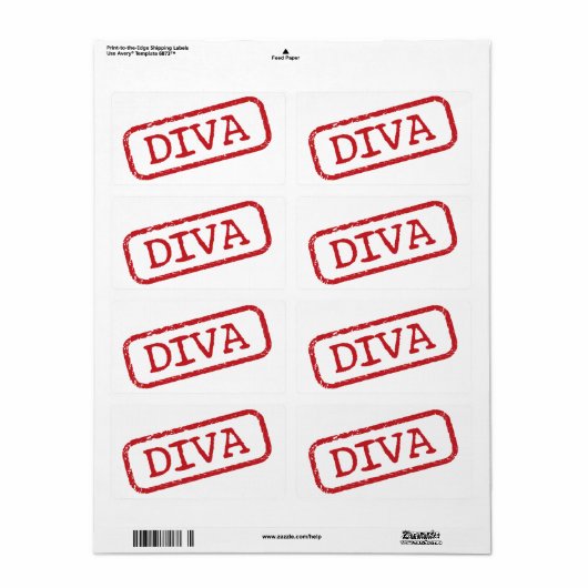Briefmarke IT "DIVA" (Vorne)