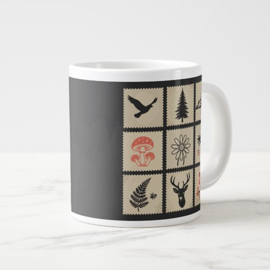 Briefmarke Jumbo-Tasse (Vorderseite Rechts)