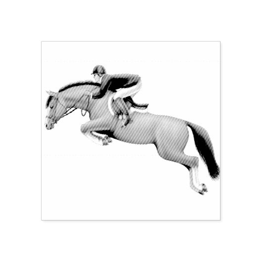 Briefmarke "Jumping Horse Rubber" anzeigen Gummistempel (Prägung)