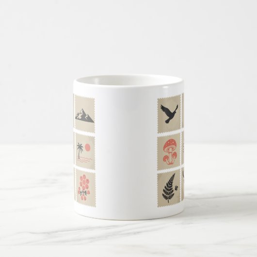 Briefmarke Kaffeetasse (Mittel)