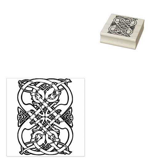 Briefmarke keltischer Tiere Gummistempel (Stempel)