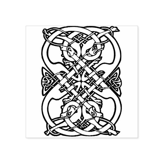 Briefmarke keltischer Tiere Gummistempel (Prägung)