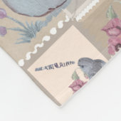 Briefmarke Kinderzimmer drucken Babydecke Fleecedecke (Ecke)