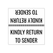 Briefmarke "KINDLY RÜCKKEHR ZUM SENDER" Gummistempel (Prägung)