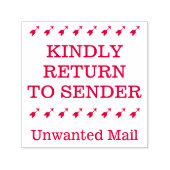 Briefmarke "KINDLY RÜCKKEHR ZUM SENDER" Permastempel (Design)