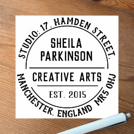 Briefmarke kreativer Künstler Gummistempel