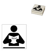 Briefmarke lesen gummistempel (Stempel)