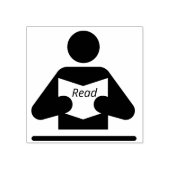 Briefmarke lesen gummistempel (Prägung)