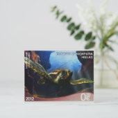 Briefmarke Loggerhead Turtle Postkarte (Stehend Vorderseite)