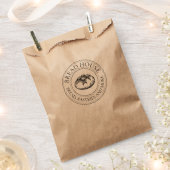 Briefmarke-Logo-Papiertaschen Geschenktütchen (Ausgeschnitten)