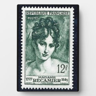 Briefmarke Madame Récamier Fotoplatte