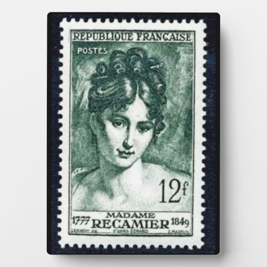 Briefmarke Madame Récamier Fotoplatte (Vorderseite)