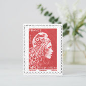 Briefmarke Marianne Postkarte (Stehend Vorderseite)