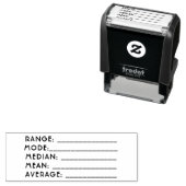 Briefmarke Mathematiker Gummi Median/Gemein/Mode Permastempel (Beispiel)