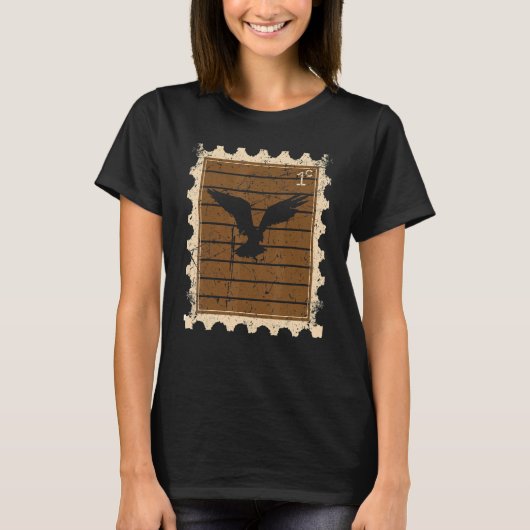 Briefmarke mit Adler T-Shirt (Vorderseite)
