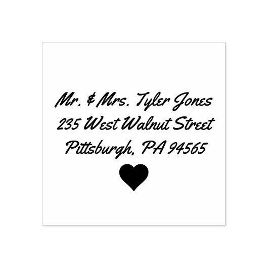 Briefmarke mit benutzerdefinierter Adresse Gummistempel (Prägung)