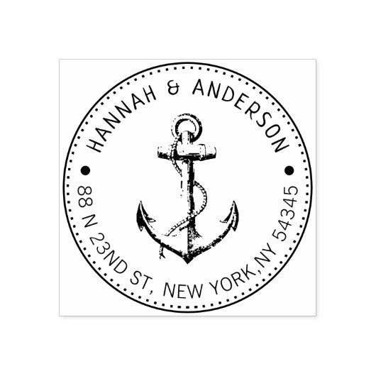 Briefmarke mit benutzerdefinierter Adresse Gummistempel (Prägung)