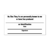 Briefmarke mit Datum und Unterschrift Permastempel (Design)