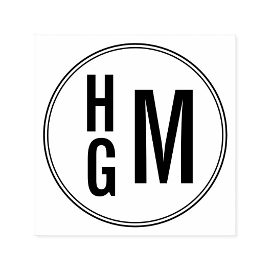 Briefmarke mit drei Buchstaben, Monogramm Permastempel (Design)