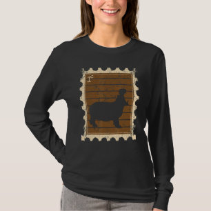 Briefmarke mit einem Nilpferd T-Shirt